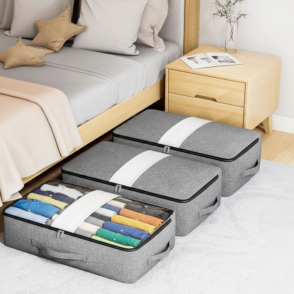 Sac de Rangement Literie Avec Fenêtre de Visualisation Pratique 1