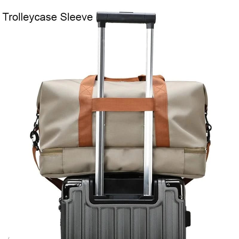 Sac de Sport Femme Portable avec Compartiment à Chaussures et Design Compact 2