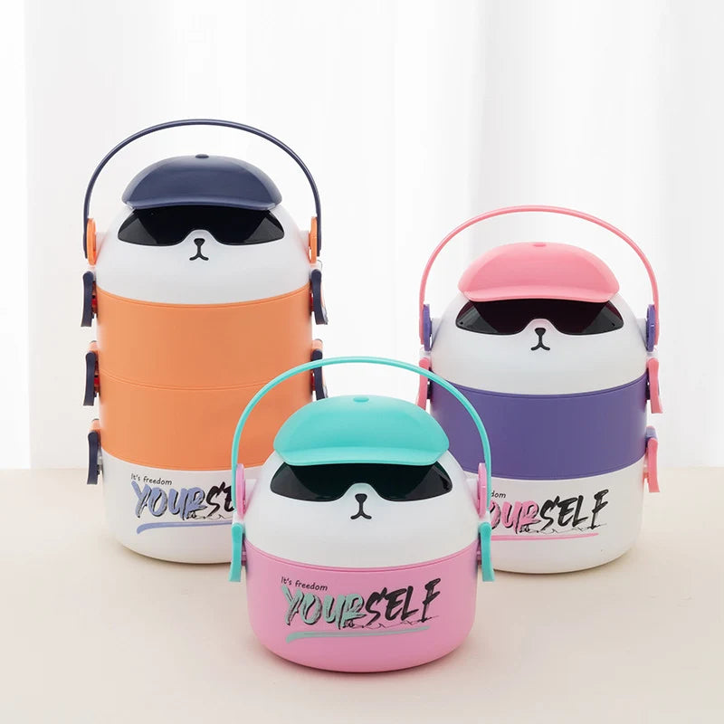 Sac de Transport Alimentaire Enfant à Motif Animal 1