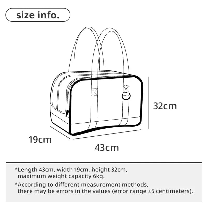 Sac de Transport pour Animaux de Compagnie Portable 3