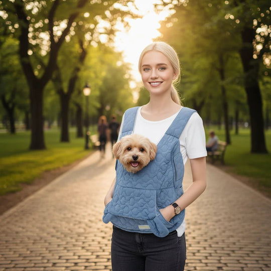 Sac de Transport pour Chat et Chien Pratique avec Bandoulière Réglable et Inserts en Mesh 1