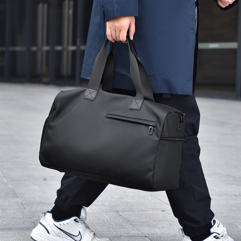 Sac de Voyage Homme Polochon Moderne avec Compartiments Pratiques 0