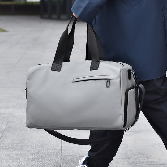 Sac de Voyage Homme Polochon Moderne avec Compartiments Pratiques 1