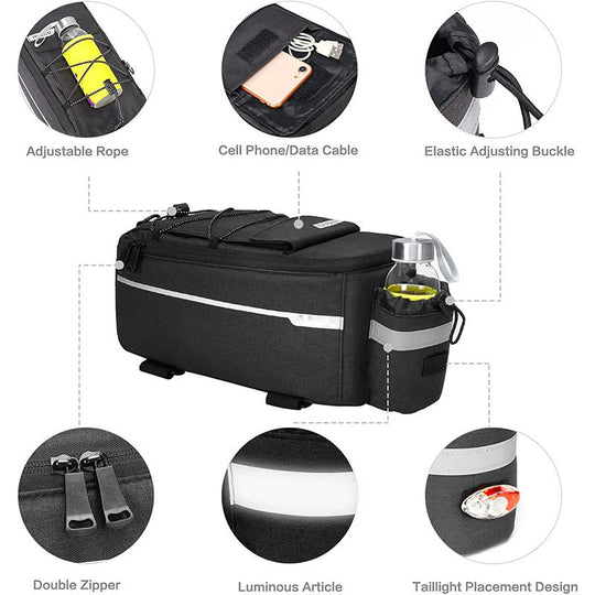 Sac de rangement isolé pour vélo pratique et sécurisé 5