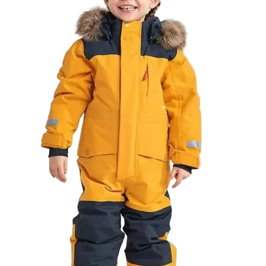 Salopette de ski pour enfants avec capuche et coupe-vent 0