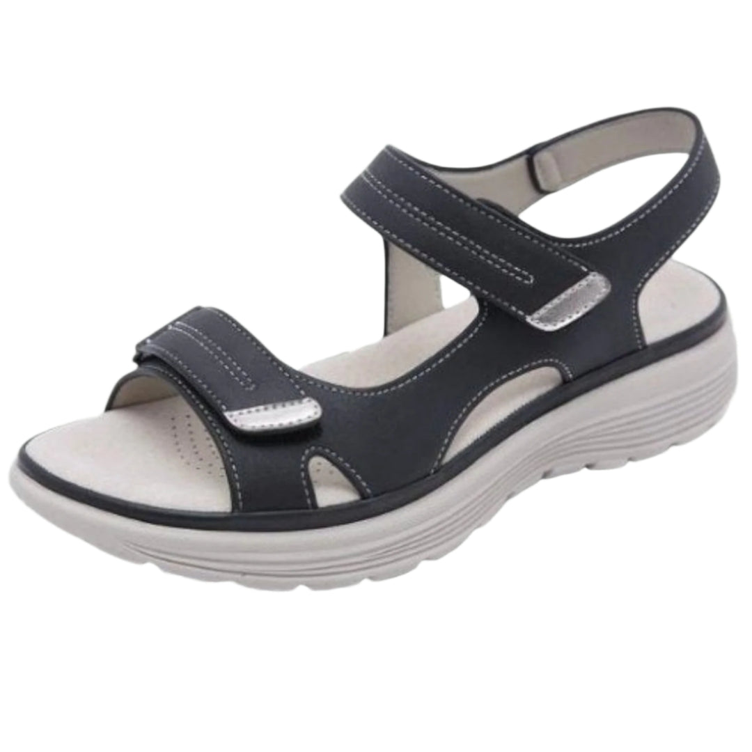 Sandales Femmes Confortables Velcro Tissu Respirant Semelle Antidérapante 0