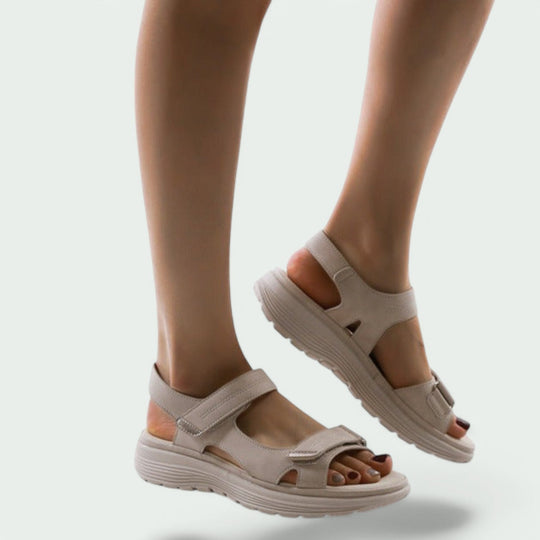 Sandales Femmes Modernes en Textile Doux avec Semelle Amortissante 3