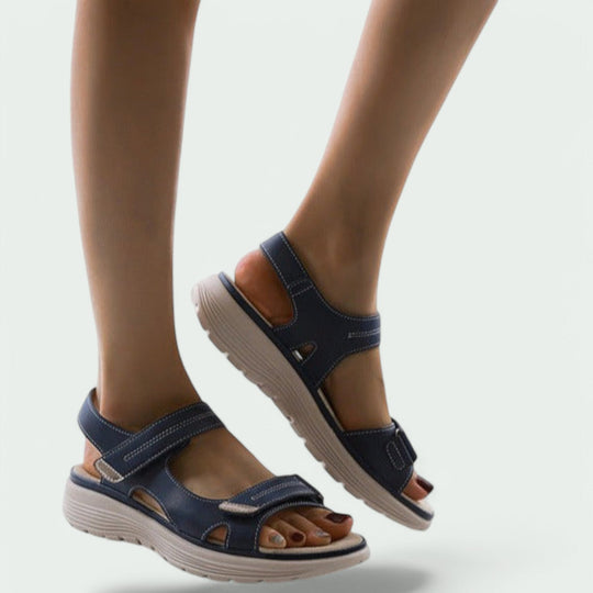 Sandales Femmes Modernes en Textile Doux avec Semelle Amortissante 6
