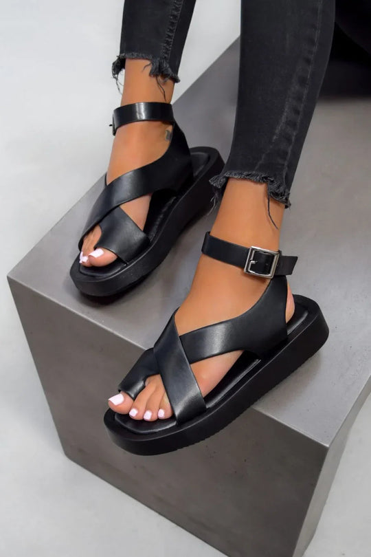 Sandales Gladiateur Épaisses pour Femmes, Style Tendance 1