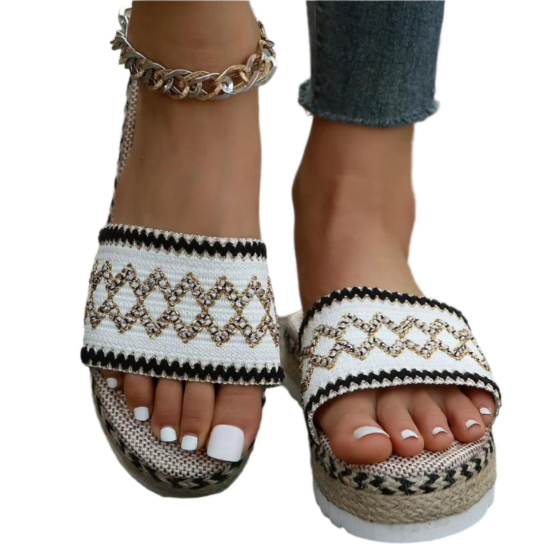 Sandales Orthopédiques pour Femmes Design Tissé 0