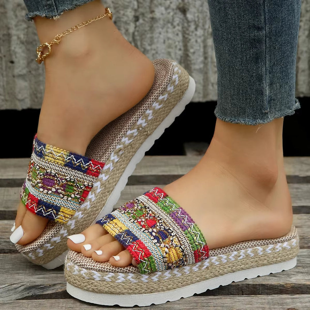 Sandales Orthopédiques pour Femmes Design Tissé 3