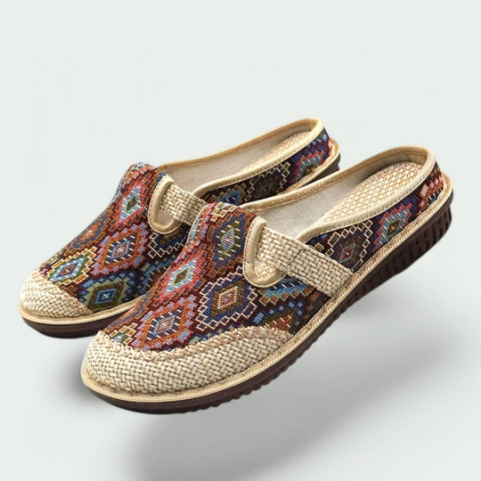 Sandales à Talon Plateforme pour Femmes en Tissu Respirant 0