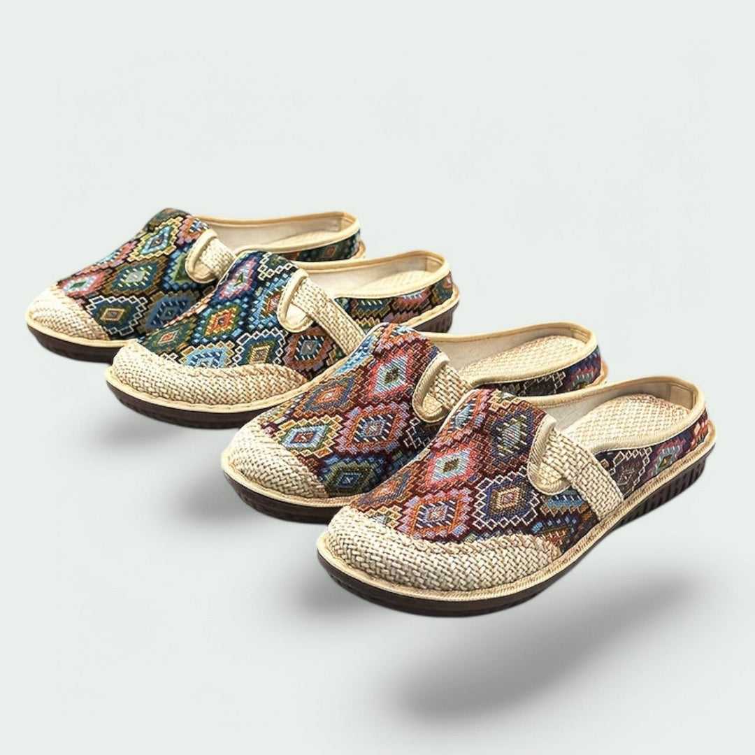 Sandales à Talon Plateforme pour Femmes en Tissu Respirant 3