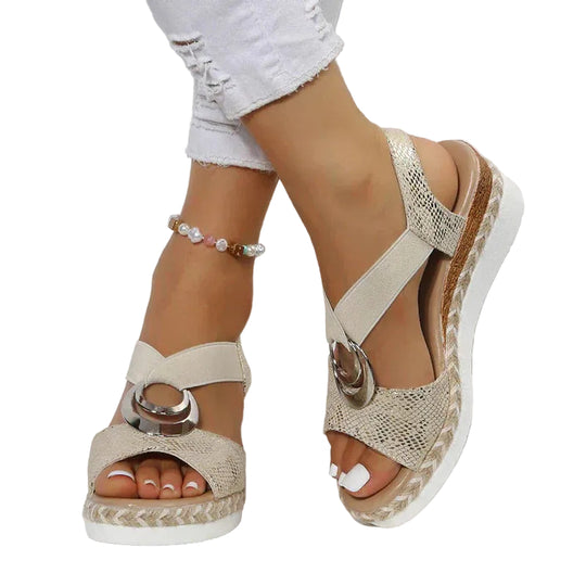 Sandales d'été pour Femmes à Imprimé Serpent 0