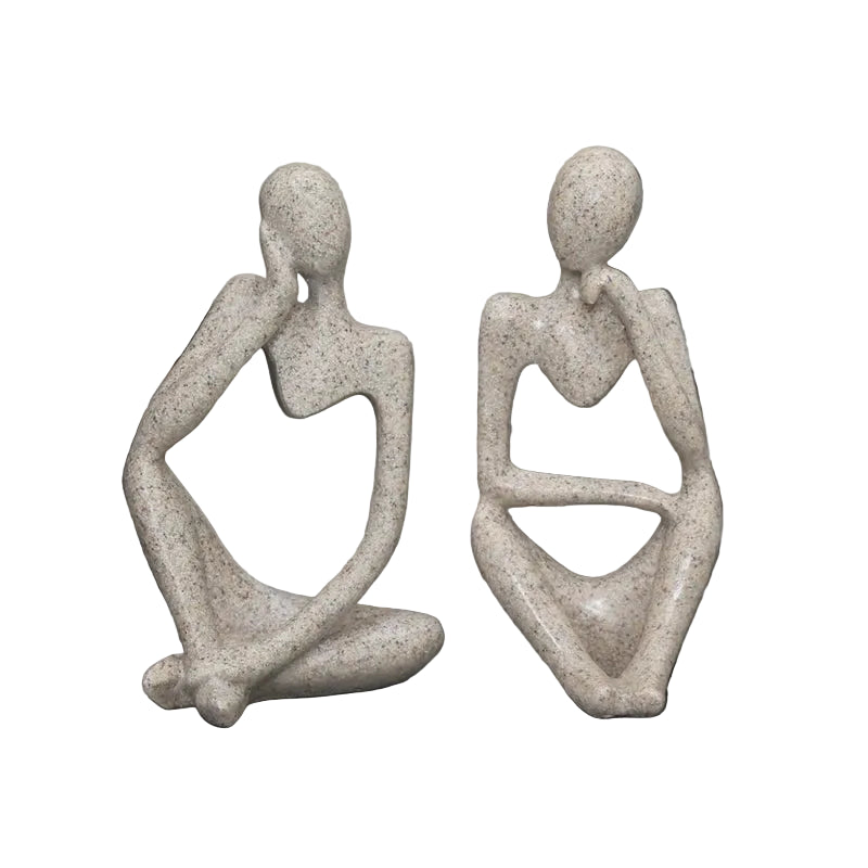 Sculpture Abstraite de Penseur en Résine pour Décoration 0