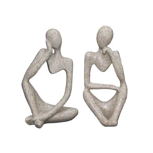 Sculpture Abstraite de Penseur en Résine pour Décoration 0