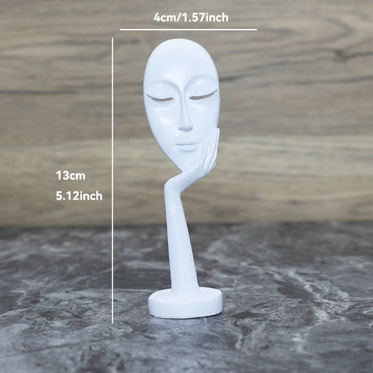 Sculpture Abstraite de Penseur en Résine pour Décoration 15