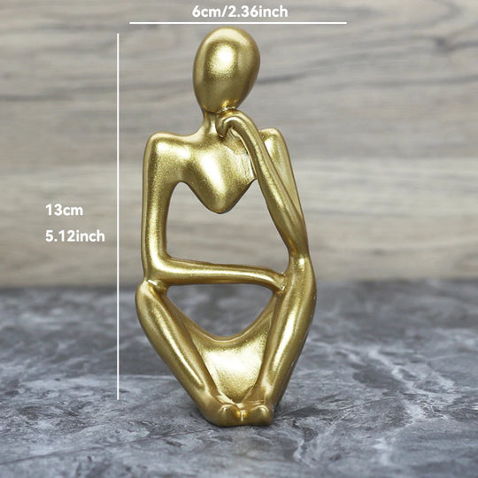 Sculpture Abstraite de Penseur en Résine pour Décoration 20