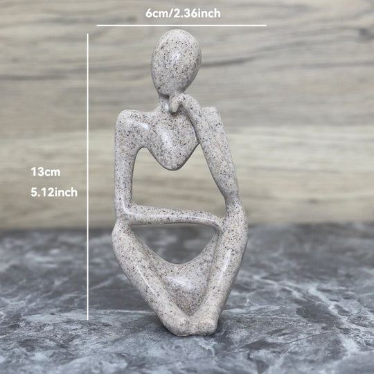 Sculpture Abstraite de Penseur en Résine pour Décoration 8