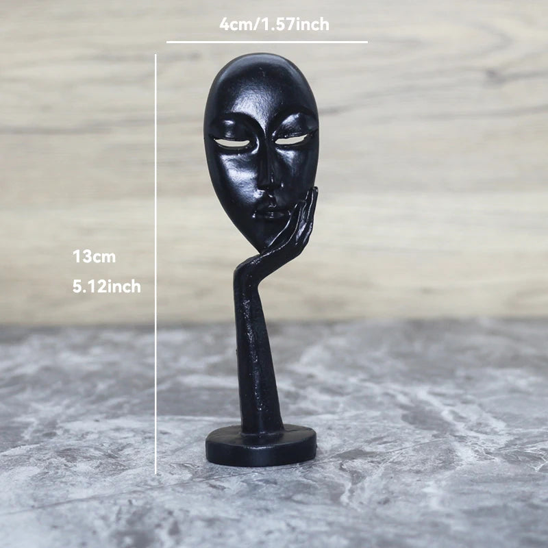 Sculpture Abstraite de Penseur en Résine pour Décoration 9