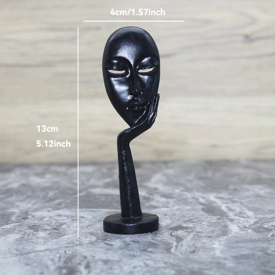 Sculpture Abstraite de Penseur en Résine pour Décoration 9