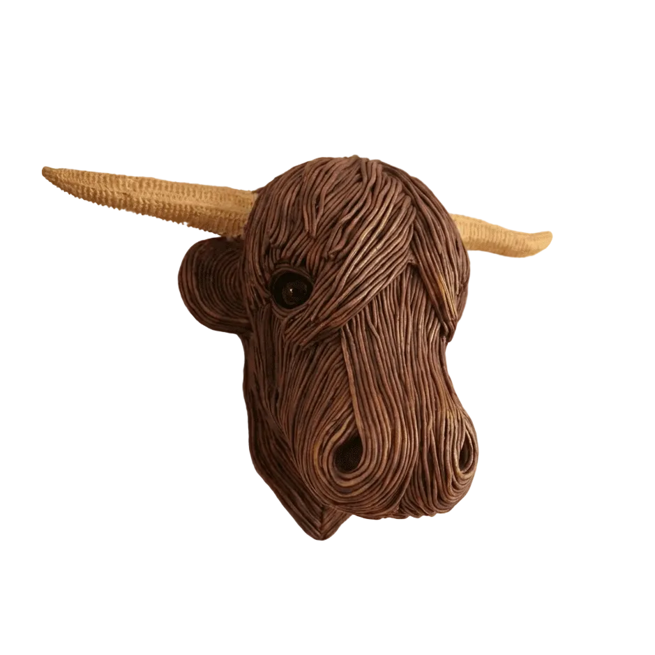 Sculpture Murale Vache Style Campagne 0