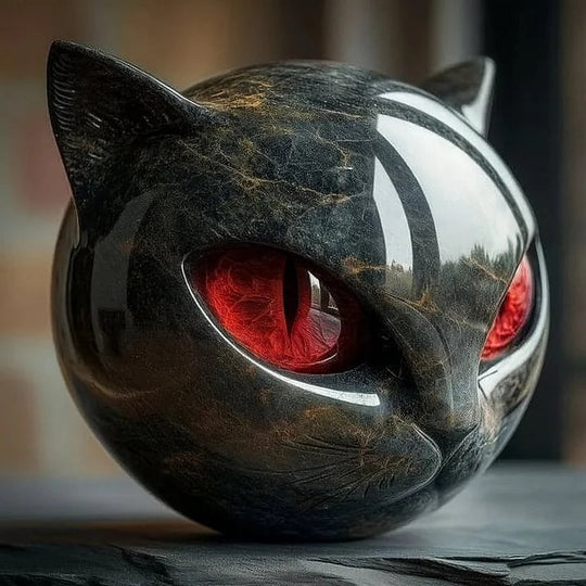 Sculpture Tête de Chat Moderne pour Décoration Intérieure 2
