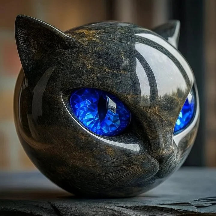 Sculpture Tête de Chat Moderne pour Décoration Intérieure 3