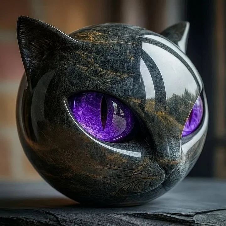 Sculpture Tête de Chat Moderne pour Décoration Intérieure 4