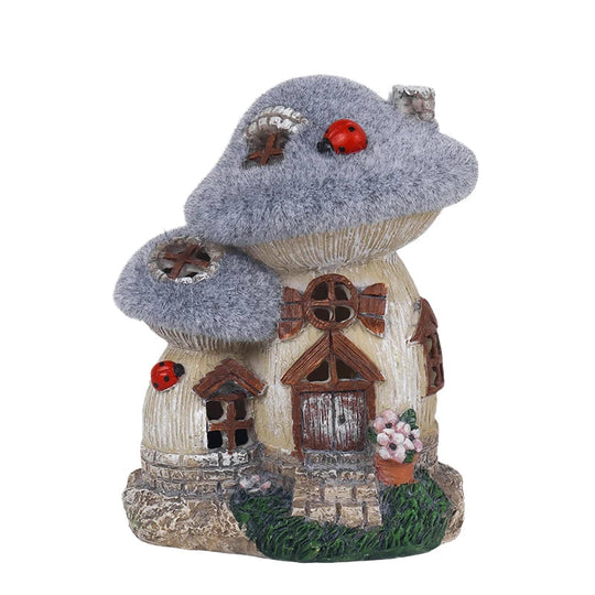 Sculpture de Maison Champignon Décorative pour Jardin 7