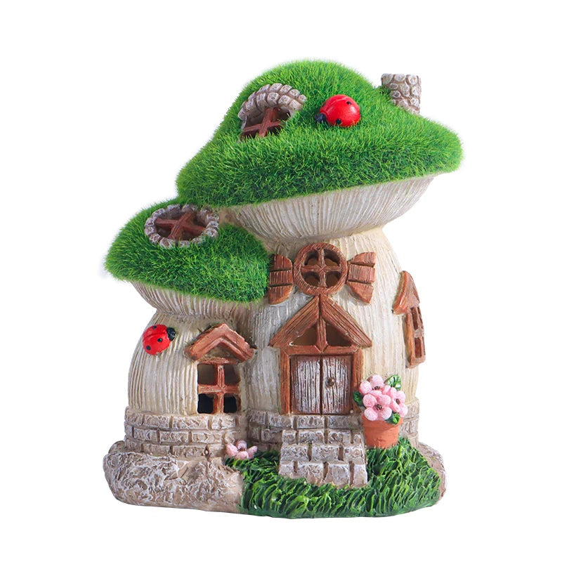 Sculpture de Maison Champignon Décorative pour Jardin 8