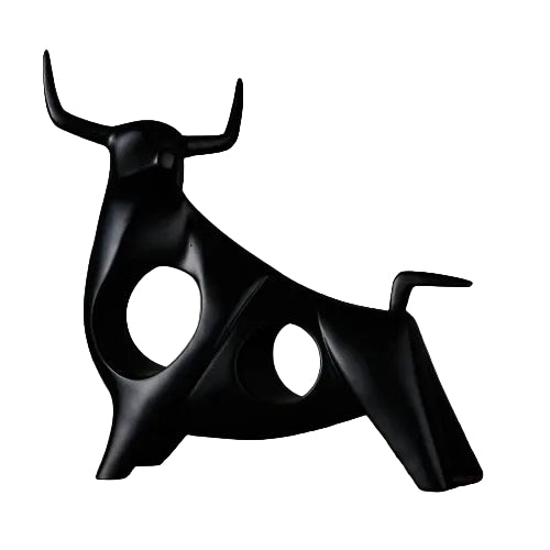 Sculpture de Taureau Nordique Décorative 0