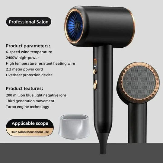 Sèche-cheveux 2400W avec Technologie Ionique 2