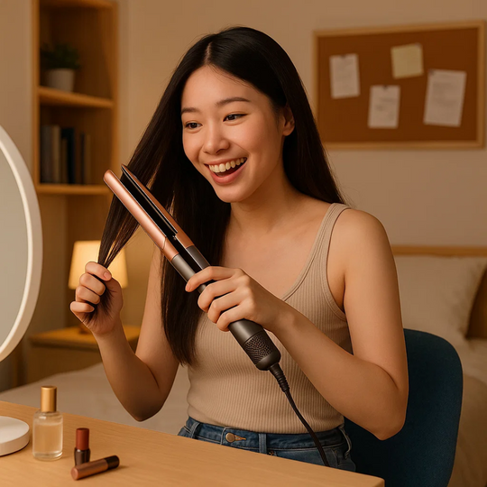 Sèche Cheveux 2 en 1 Pour Femme, Outil de Coiffage Ergonomique et Compact 4