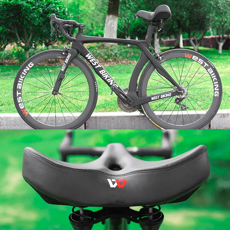 Selle de Vélo Extra Large Confortable Ergonomique en PU Simili Cuir 2
