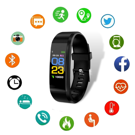 Montre connectée pour seniors avec suivi de la santé et fonctions de fitness