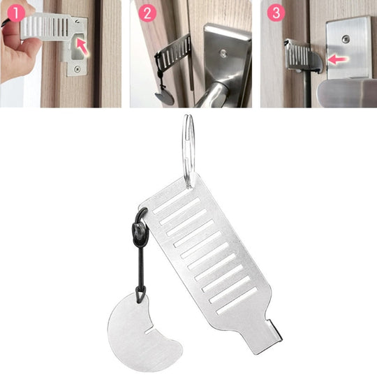 Serrure de Porte Antivol Portable Compacte 1