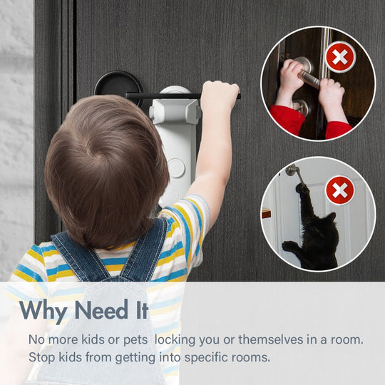 Serrure de Porte Sécurisée Pour Enfants Design Pratique 1