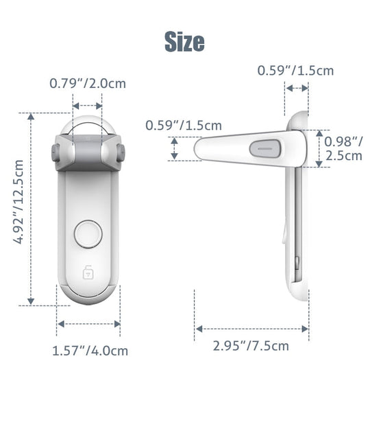 Serrure de Porte Sécurisée Pour Enfants Design Pratique 4