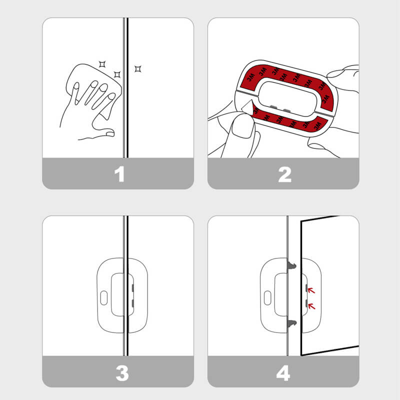 Serrure de Porte de Réfrigérateur Moderne et Sécurisée 5