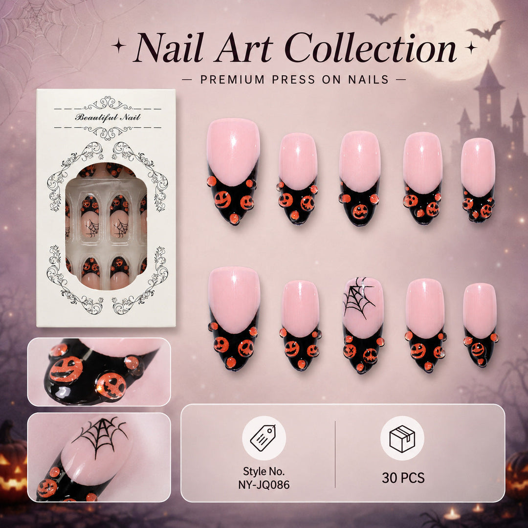 Set d'Ongles à Pression Thème Halloween pour Femme 0