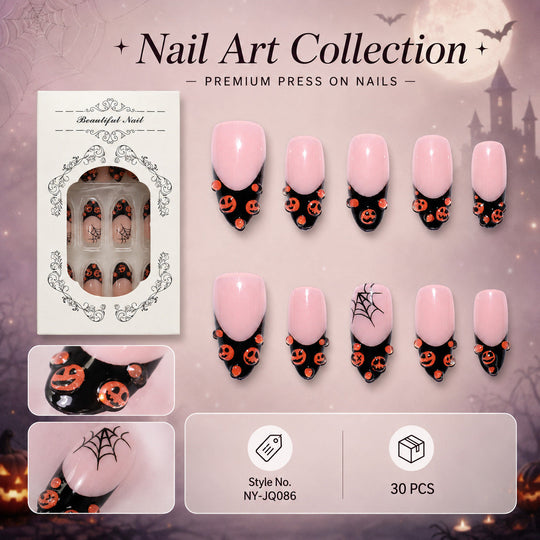 Set d'Ongles à Pression Thème Halloween pour Femme 0