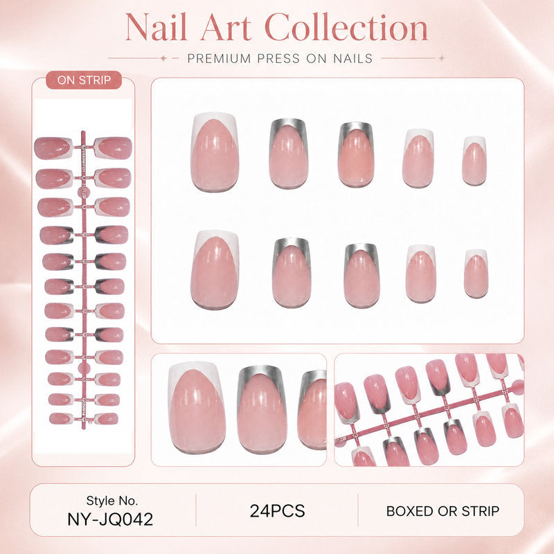 Set d'ongles autocollants pour femme style créatif 6