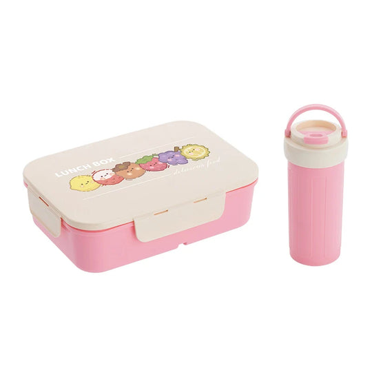 Set de Boîte à Lunch Illustrée pour Enfants - Boîte à Gouter Pratique et Colorée 3