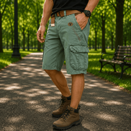 Short Cargo Homme Pratique Avec Poches Utilitaires 3