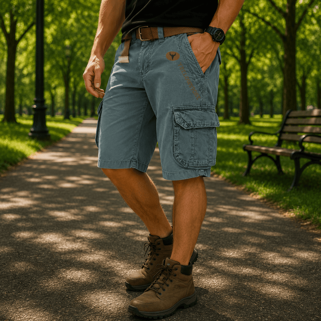 Short Cargo Homme Pratique Avec Poches Utilitaires 4