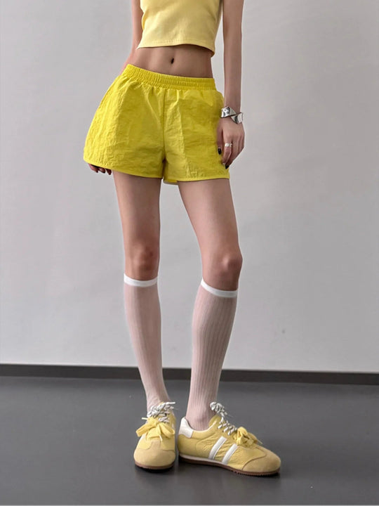 Short Femme Taille Élastique Lin et Coton 3