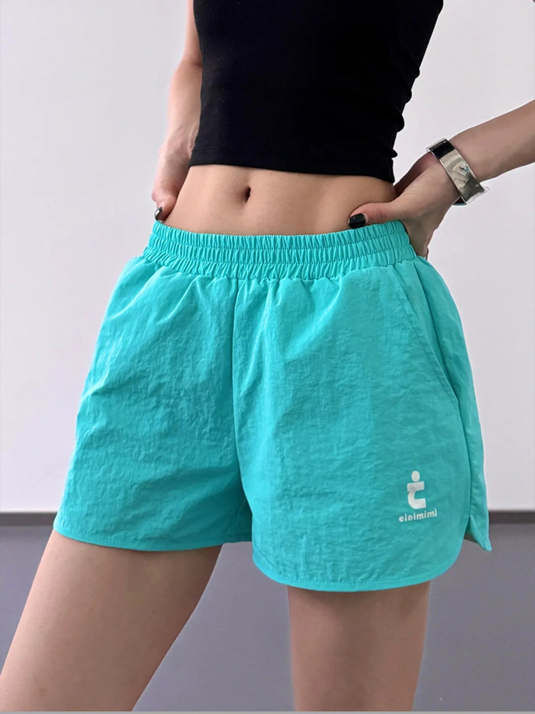 Short Femme Taille Élastique Lin et Coton 6