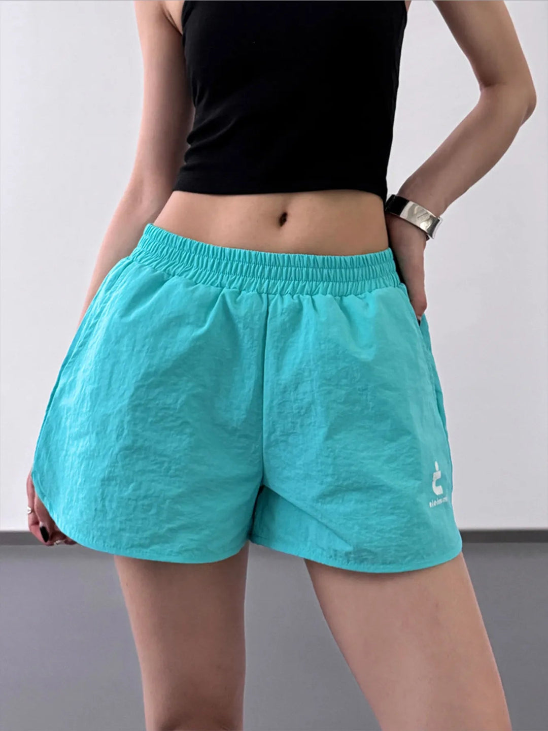 Short Femme Taille Élastique Lin et Coton 8