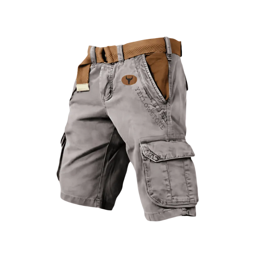 Short Homme Cargo Pratique et Confortable avec Poches Multiples 0